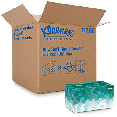 11268 KLEENEX ULTRA SOFT HAND TOWEL POP UP